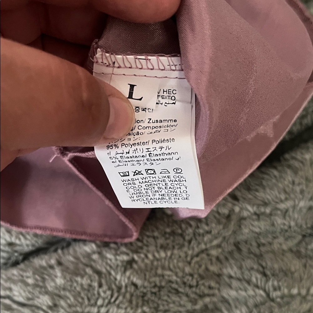 Silky Lace-Trim Camisole & Shorts Pajama Set - Dusty Rose - Picture 3 of 11